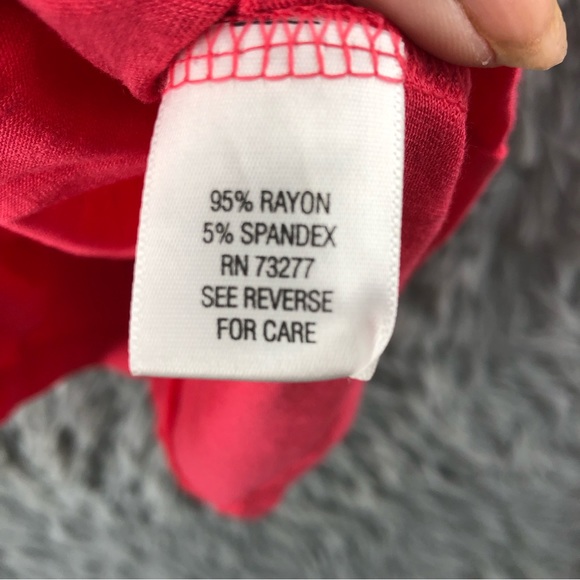 Candies Top Womens XSmall Asymetric Shirred Faux Wrap Shirt NWT - Picture 6 of 11